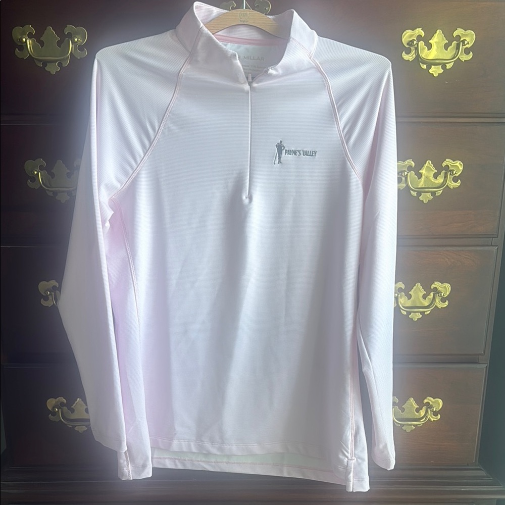 Payne’s Valley Pink Long Sleeve Pullover quarter zip